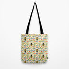 Bee Garden - Cream Tote Bag Gallery Image 2