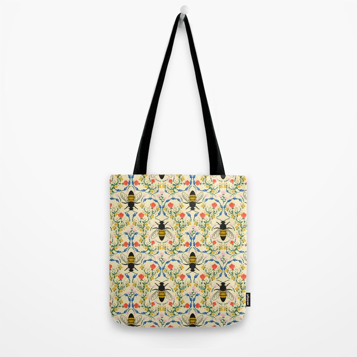 Bee Garden - Cream Tote Bag Gallery Image 2