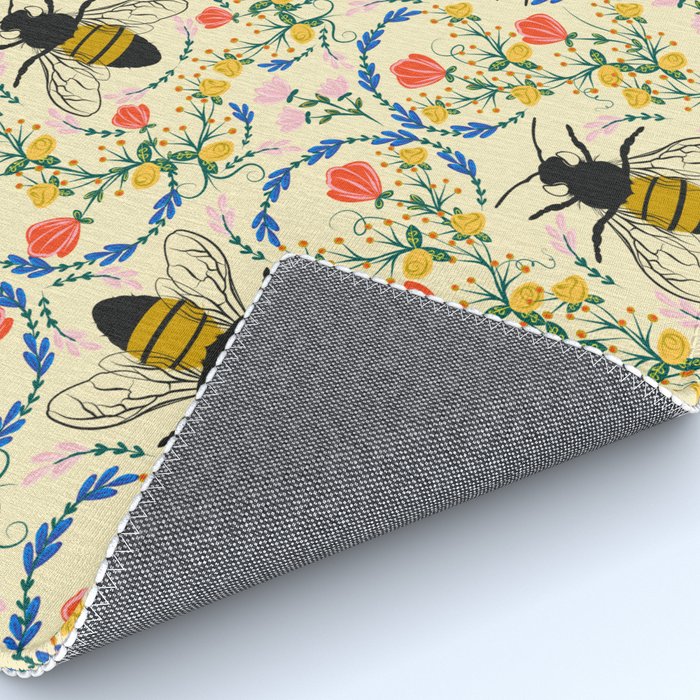 Bee Garden - Cream Rug Gallery Image 4