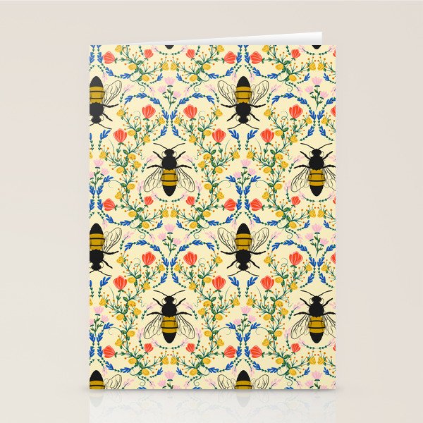 Bee Garden - Cream Stationery Card Gallery Image 2