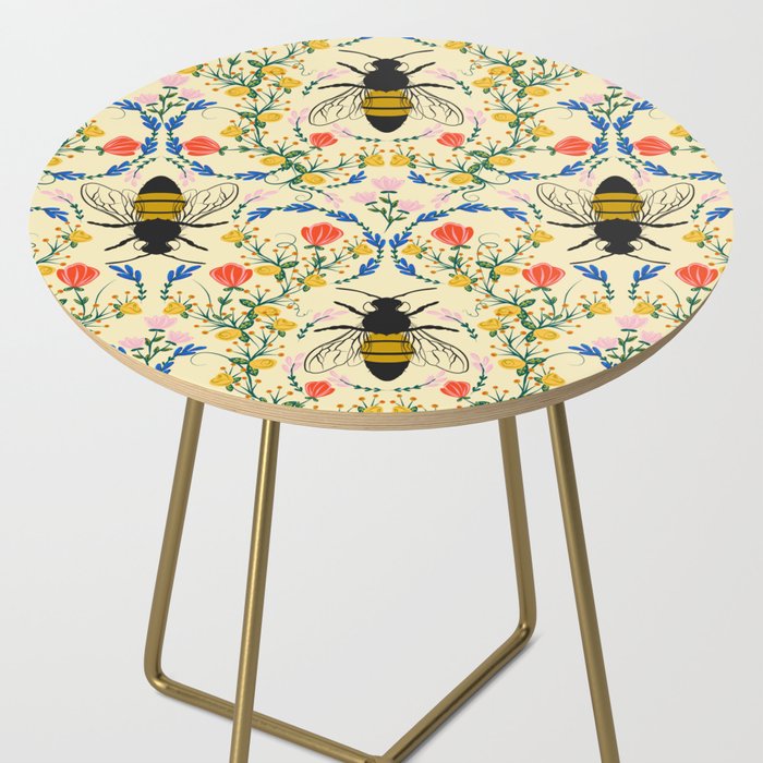 Bee Garden - Cream Side Table Gallery Image 2