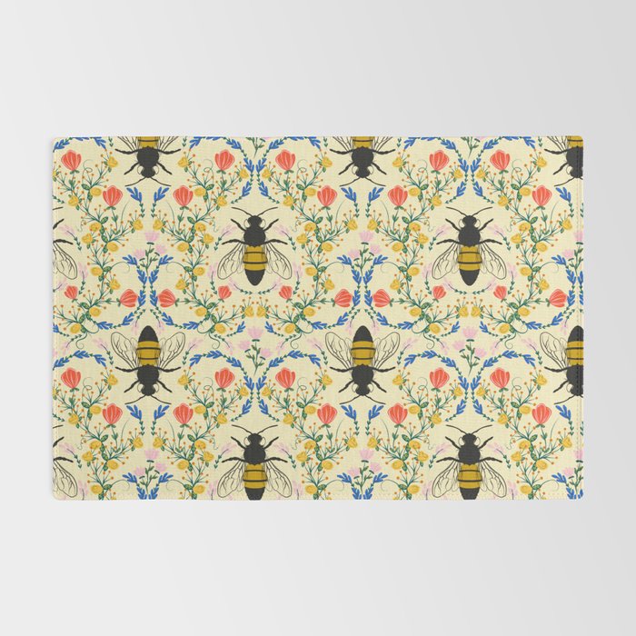 Bee Garden - Cream Rug Gallery Image 2