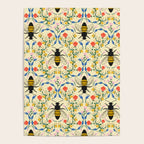 Bee Garden - Cream Poster Gallery Image 4