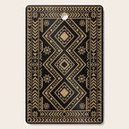 Intricate Gold and Black Tribal Surface Pattern Cutting Board Gallery Image 1