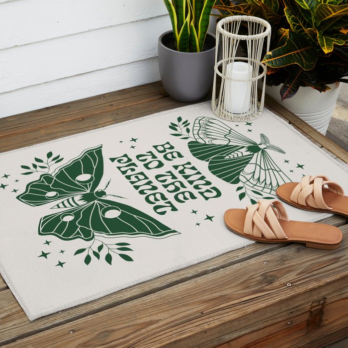 Be Kind to the Planet Outdoor Rug Gallery Image 2