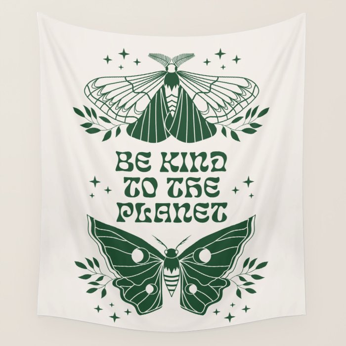 Be Kind to the Planet Wall Tapestry Gallery Image 4