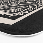 Woodcut Cactus Bath Mat Gallery Image 3