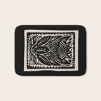 Woodcut Cactus Bath Mat Gallery Image 1