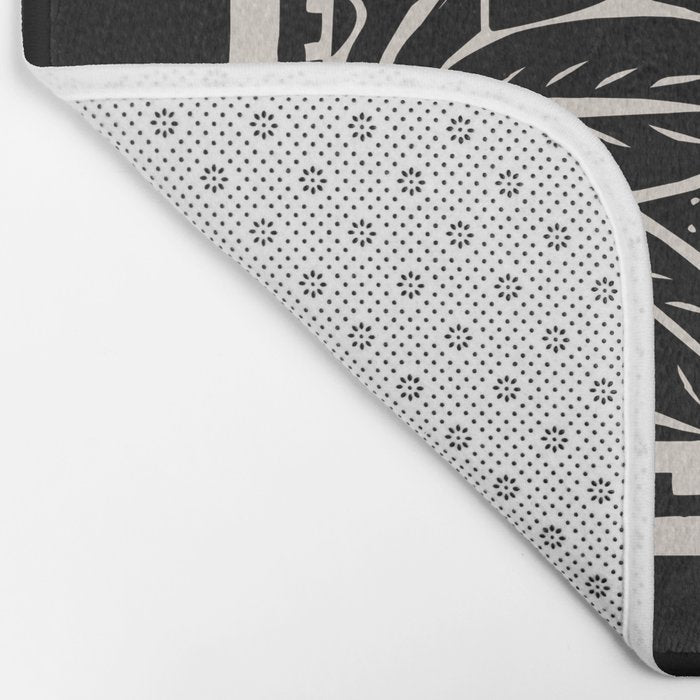 Woodcut Cactus Bath Mat Gallery Image 2