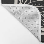 Woodcut Cactus Bath Mat Gallery Image 2