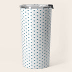 Small Blue heart pattern Travel Mug Gallery Image 2