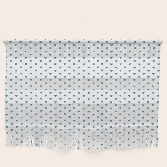 Small Blue heart pattern Wall Hanging Gallery Image 1
