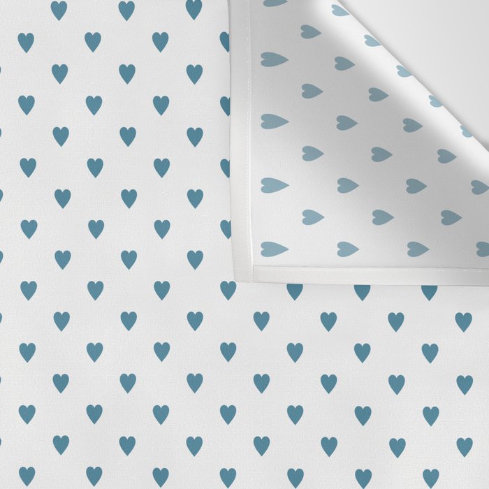 Small Blue heart pattern Wall Tapestry Gallery Image 3