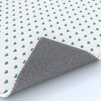 Small Blue heart pattern Rug Gallery Image 4