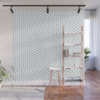 Small Blue heart pattern Wall Mural Gallery Image 1