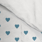 Small Blue heart pattern Comforter Gallery Image 4