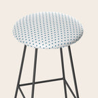 Small Blue heart pattern Stool Gallery Image 2