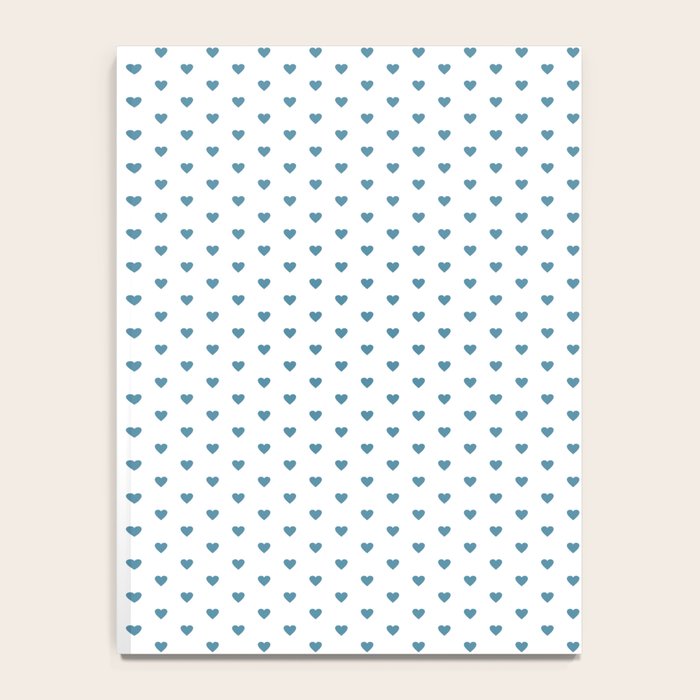 Small Blue heart pattern Notebook Gallery Image 4
