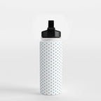 Small Blue heart pattern Water Bottle Gallery Image 2