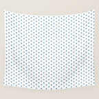 Small Blue heart pattern Wall Tapestry Gallery Image 4