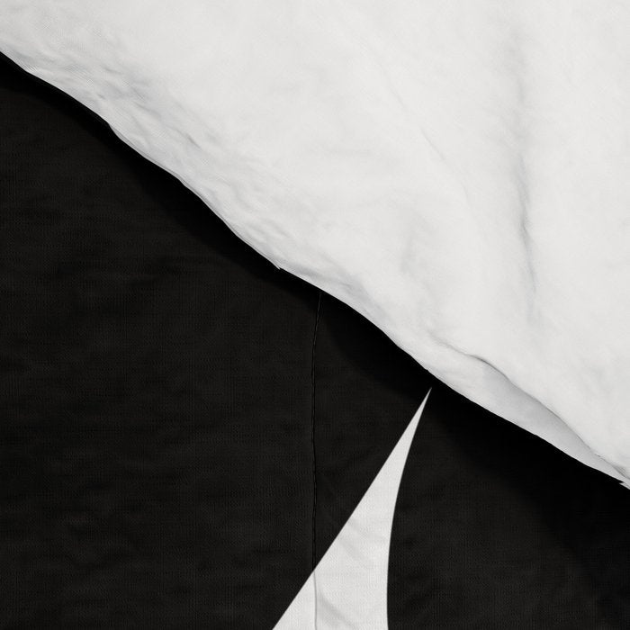 Get Naked Funny, Tropical Palm, Black, White and Gold Comforter Gallery Image 4