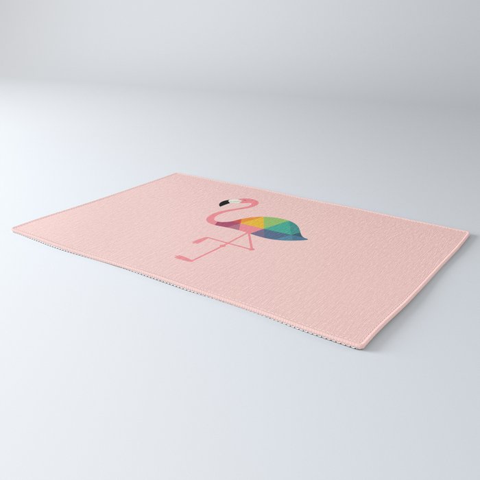 Rainbow Flamingo Rug Gallery Image 3