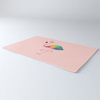Rainbow Flamingo Rug Gallery Image 3