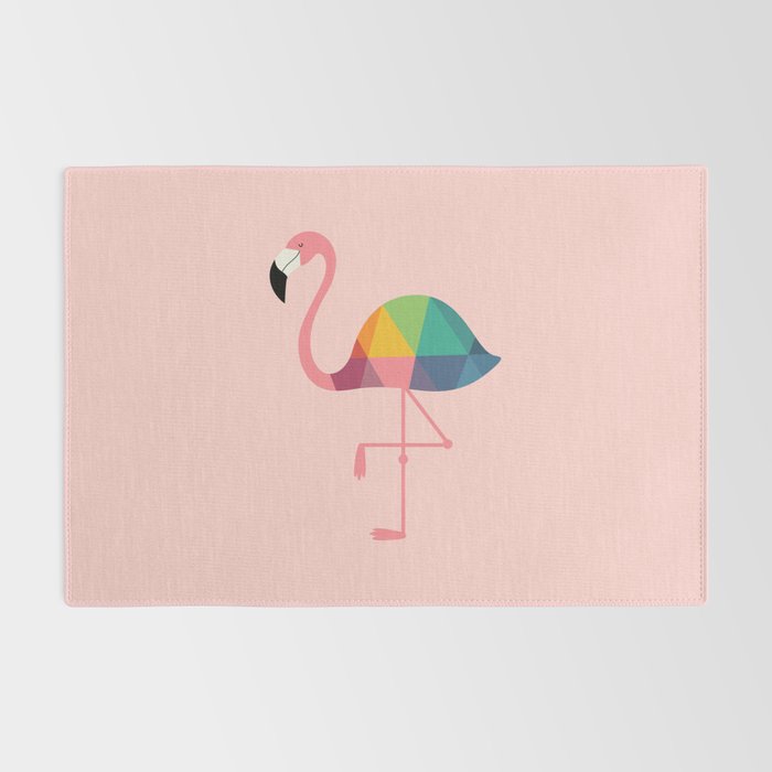 Rainbow Flamingo Rug Gallery Image 2