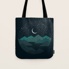Between The Mountains And The Stars Tote Bag Gallery Image 1
