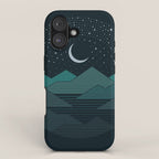 Between The Mountains And The Stars iPhone Case Gallery Image 1