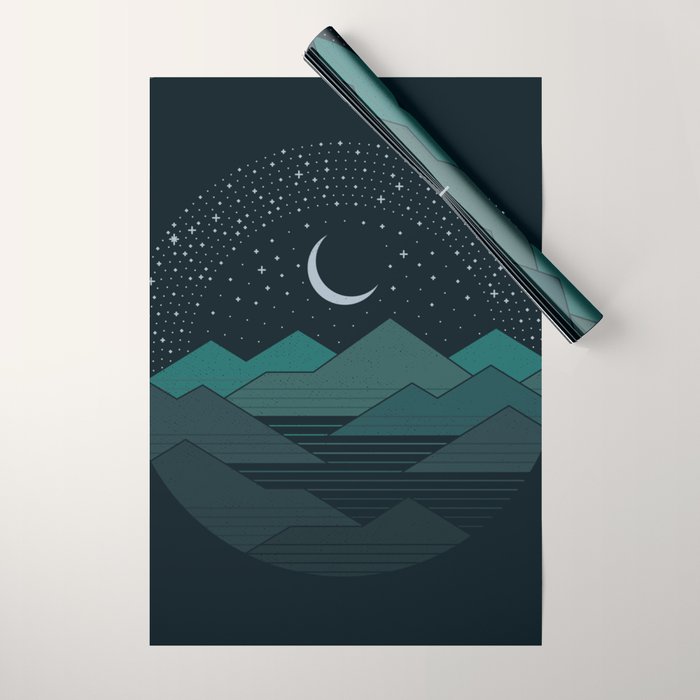 Between The Mountains And The Stars Wrapping Paper