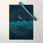 Between The Mountains And The Stars Wrapping Paper Gallery Image 1