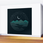 Between The Mountains And The Stars Wall Mural Gallery Image 2
