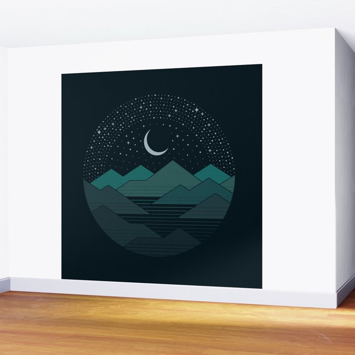 Between The Mountains And The Stars Wall Mural Gallery Image 2