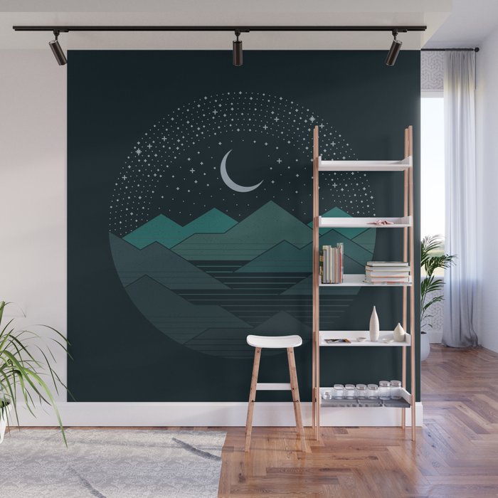 Between The Mountains And The Stars Wall Mural Gallery Image 1