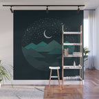 Between The Mountains And The Stars Wall Mural Gallery Image 1