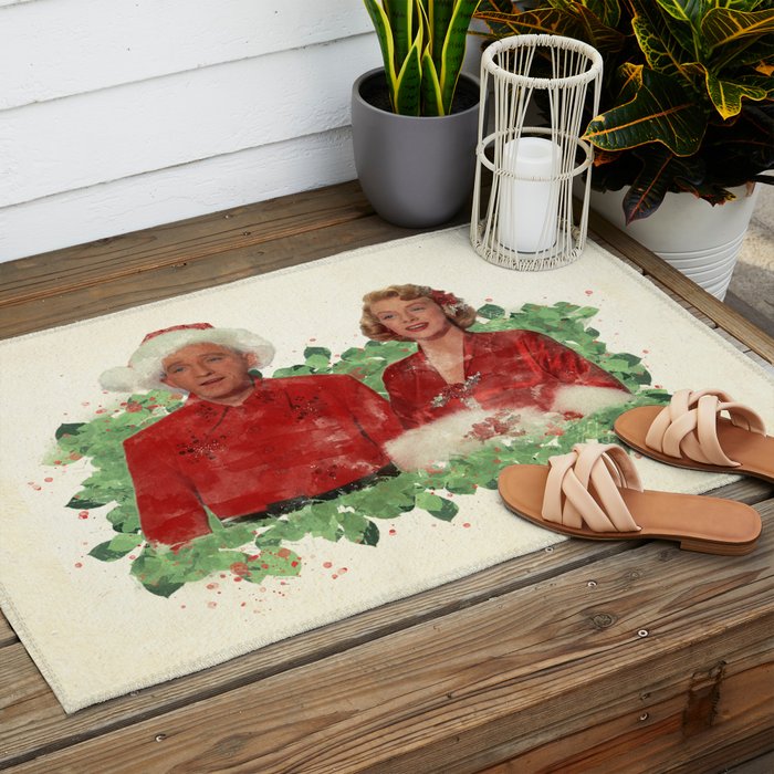 Bob & Betty (White Christmas) Outdoor Rug Gallery Image 2