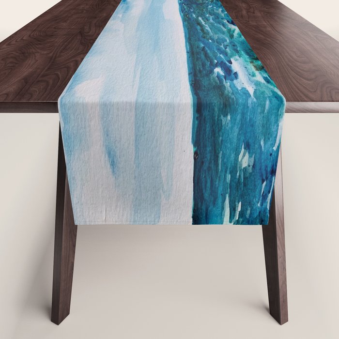Cabo Beach Mexico Watercolor #1 Table Runner Gallery Image 1