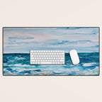 Cabo Beach Mexico Watercolor #1 Desk Mat Gallery Image 1