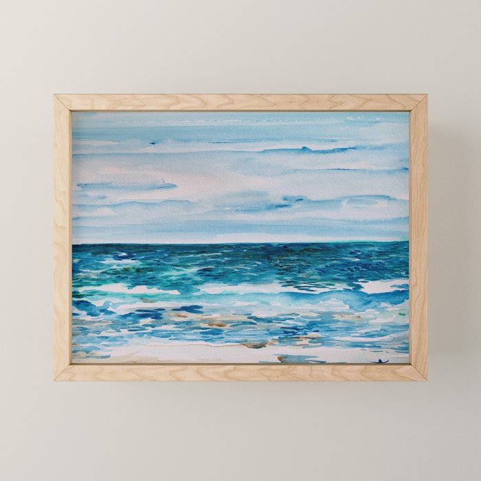 Cabo Beach Mexico Watercolor #1 Mini Art Print Gallery Image 1
