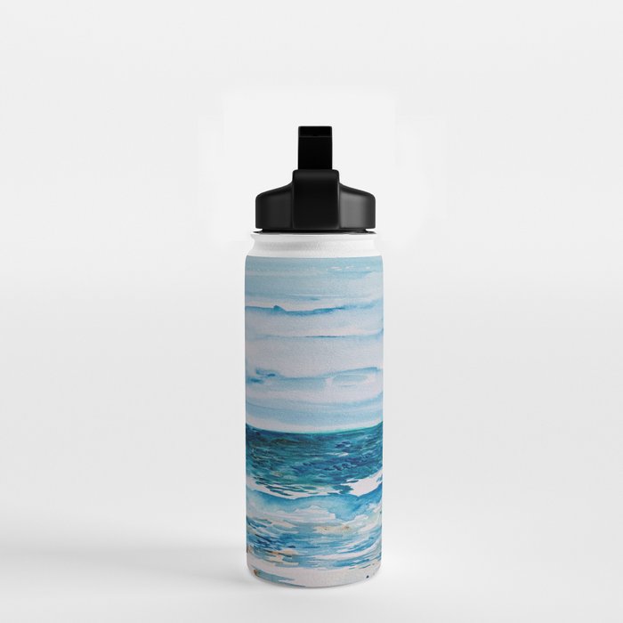 Cabo Beach Mexico Watercolor #1 Water Bottle Gallery Image 2