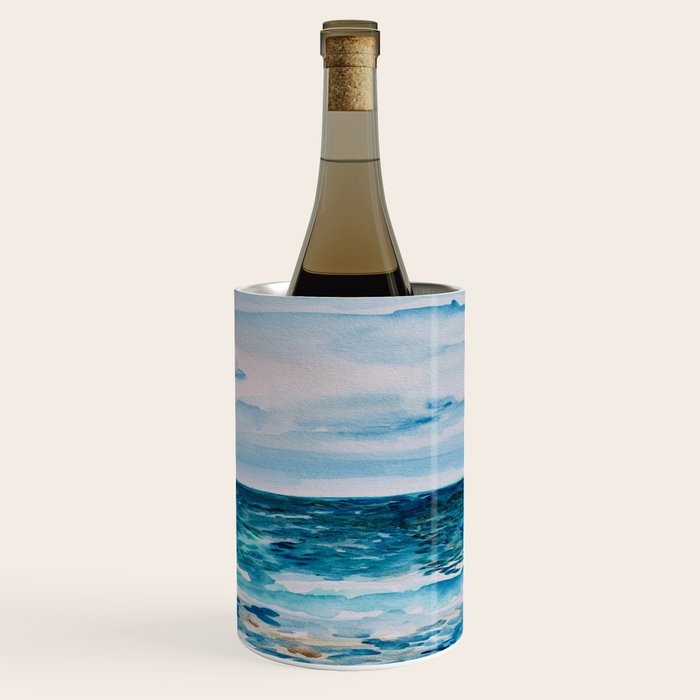Cabo Beach Mexico Watercolor #1 Wine Chiller Gallery Image 1