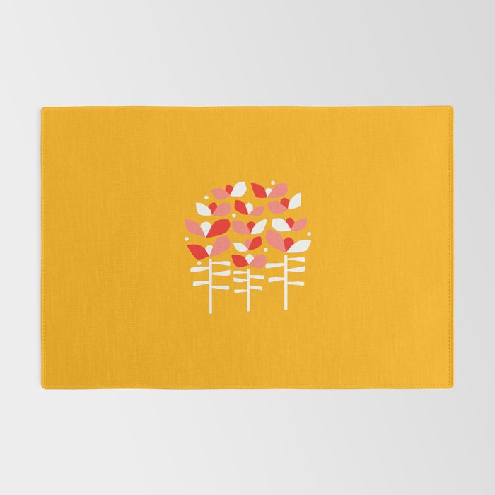 Florals Looking Up - Yellow Rug Gallery Image 2