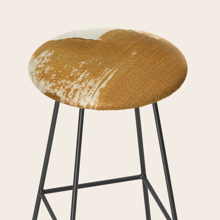 Abstract Paint Brush Stroke 2 - Gold Stool Gallery Image 2