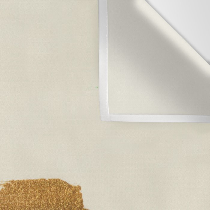 Abstract Paint Brush Stroke 2 - Gold Wall Tapestry Gallery Image 3