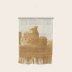 Abstract Paint Brush Stroke 2 - Gold Wall Hanging Gallery Image 1