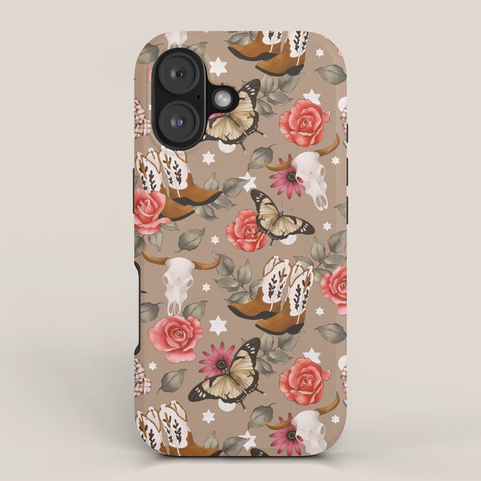 Cowboy Spirit Blooms iPhone Case Gallery Image 1