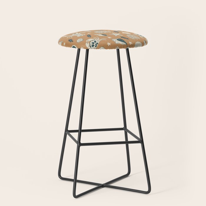 Crustaceans Seashells Stool Gallery Image 1