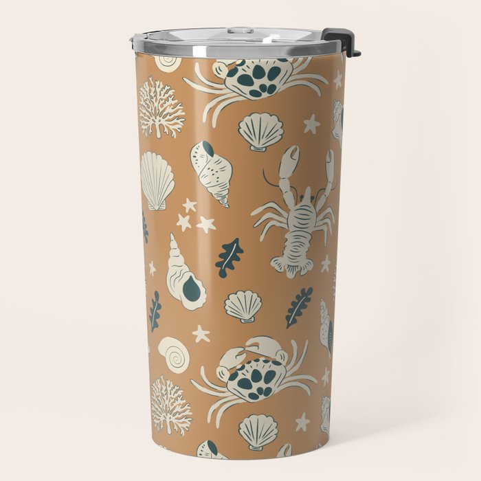 Crustaceans Seashells Travel Mug Gallery Image 2