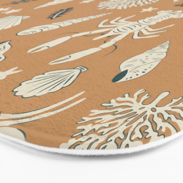 Crustaceans Seashells Bath Mat Gallery Image 3